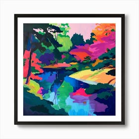 Colourful Gardens Shinjuku Gyoen National Gardens Japan 3 Art Print