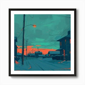 Winter Scene 1 Art Print