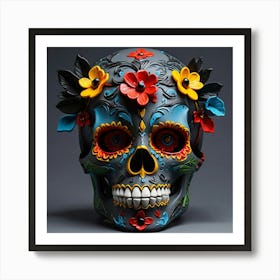 Day Of The Dead Skull Art Print