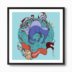 Taurus Zodiac Art Print