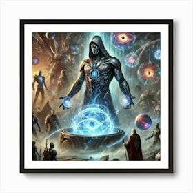 A Dramatic Sci Fi Scene Depicting The Creation Of Archon Vortex Art Print