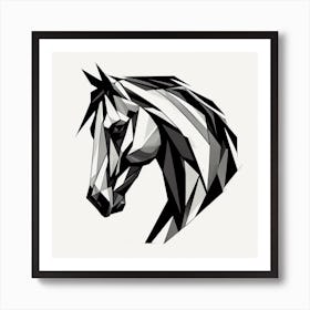 Abstract Horse Head 1 Art Print