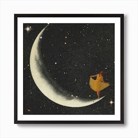 La La Alone Square Art Print