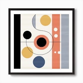 Circles Rhapsody: Mid Century Abstract Art Print