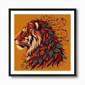 Tiger Head 1 Art Print