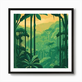 Tropical Jungle 5 Art Print