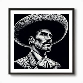 Mexican man 3 Art Print