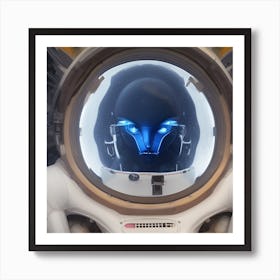 Humanoid Astronaut Art Print