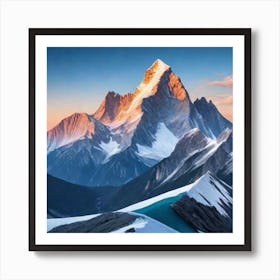 high mountain Art Print