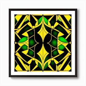 Stained Glass Pattern Art Print