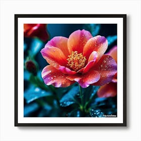 Roses In The Rain Art Print