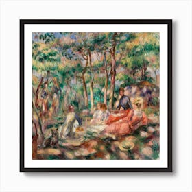 Picnic (1893, Pierre Auguste Renoir Art Print