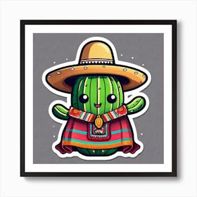 Cactus Mexican Art Print