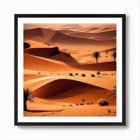 Desert Landscape 81 Art Print