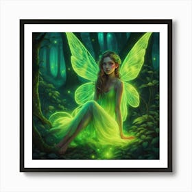 Fairy In A Forest Art Print