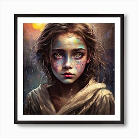 Girl Refugee Art Print