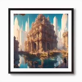 Sprawling Cityscape 8 Art Print