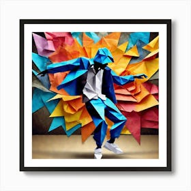 Origami Dancer 51 Art Print