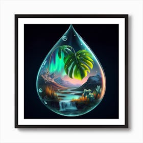 Water Drop Affiche