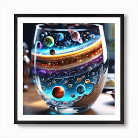 Planets In The Glass Art Print