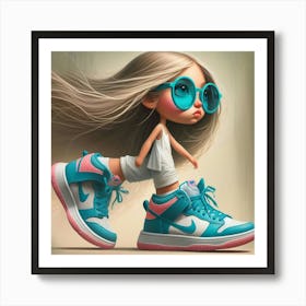 Nike Girl 1 Art Print