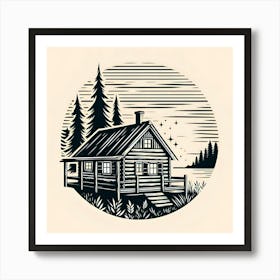 Cabin In The Woods 13 Art Print