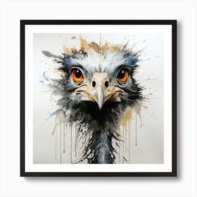 Ostrich Painting Art Print
