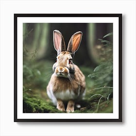 Rabbit In The Forest 139 Art Print