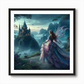 Fairy In The Castle Art Print