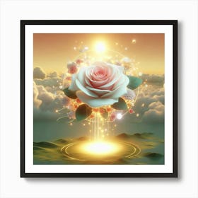 Rose In The Sky 4 Art Print