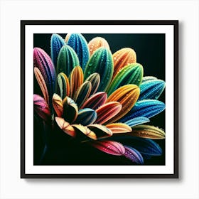 Colorful Flower by dee Art Print