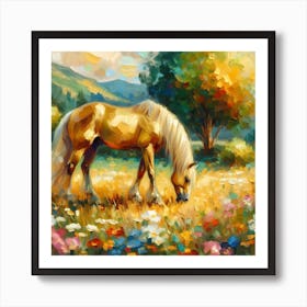 Horse In The Meadow 15 Art Print