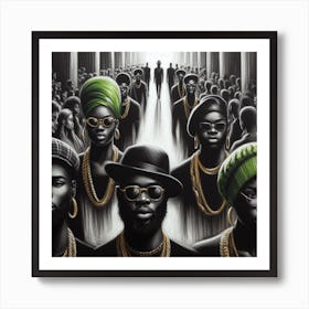 Group Of Black Men Art Print