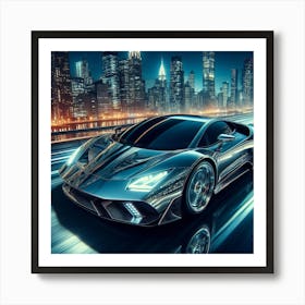 Futuristic Sports Car 7 Art Print