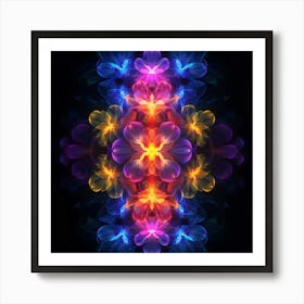 Psychedelic Flower Art Print