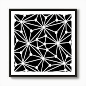 Abstract pattern Gray Art Print