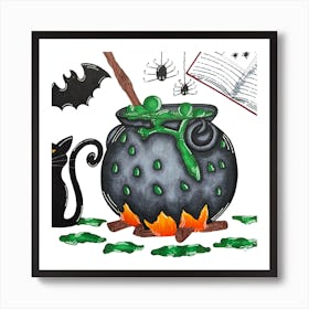 Witch´S Couldron. Art Print