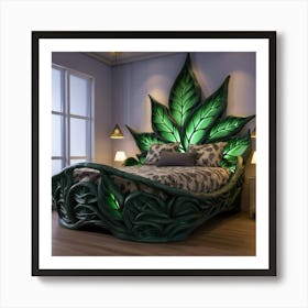 Marijuana Bed Art Print