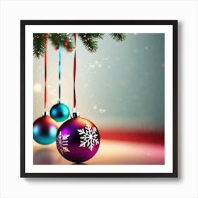 Christmas Ornaments 171 Art Print