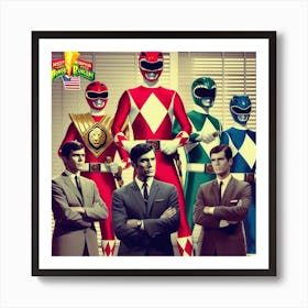 Power Rangers 1 Art Print