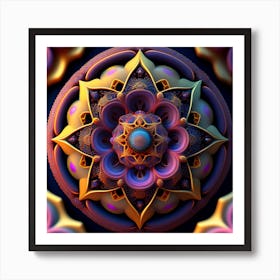 Fractal Mandala 2 Art Print