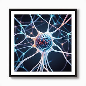 Neuron - 3d Illustration Art Print