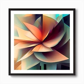 Abstract Flower Art Print