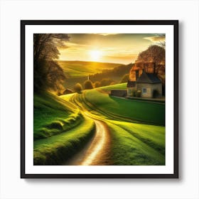 Sunset In The Countryside 22 Art Print