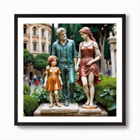 Family In Rome — Stock Photo Art Print