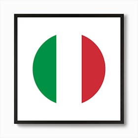 Italy Flag Art Print