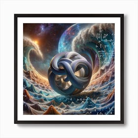 Oceanic knot Art Print