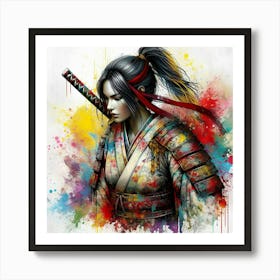 Samurai Girl 5 Art Print