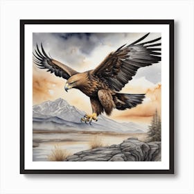 Golden Eagle Art Print