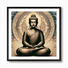 Buddha 100 Art Print